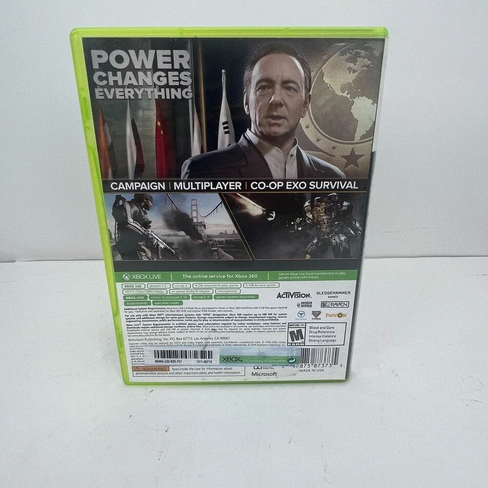 Call of Duty: Advanced Warfare (Microsoft Xbox 360, 2014) No Manual